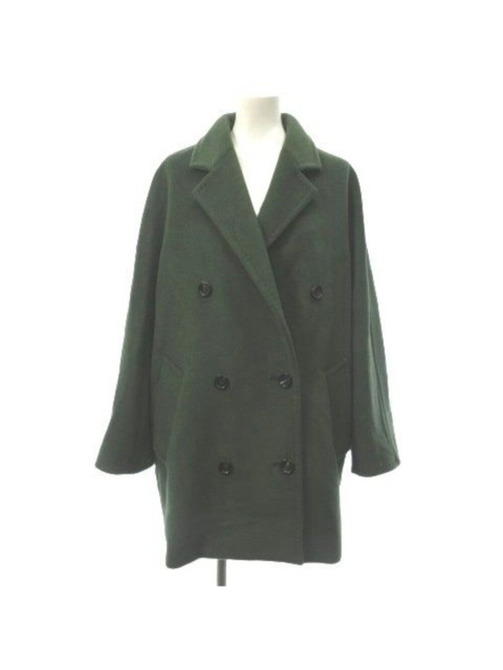 Max Mara Rebus Wool Cashmere Coat Green 40